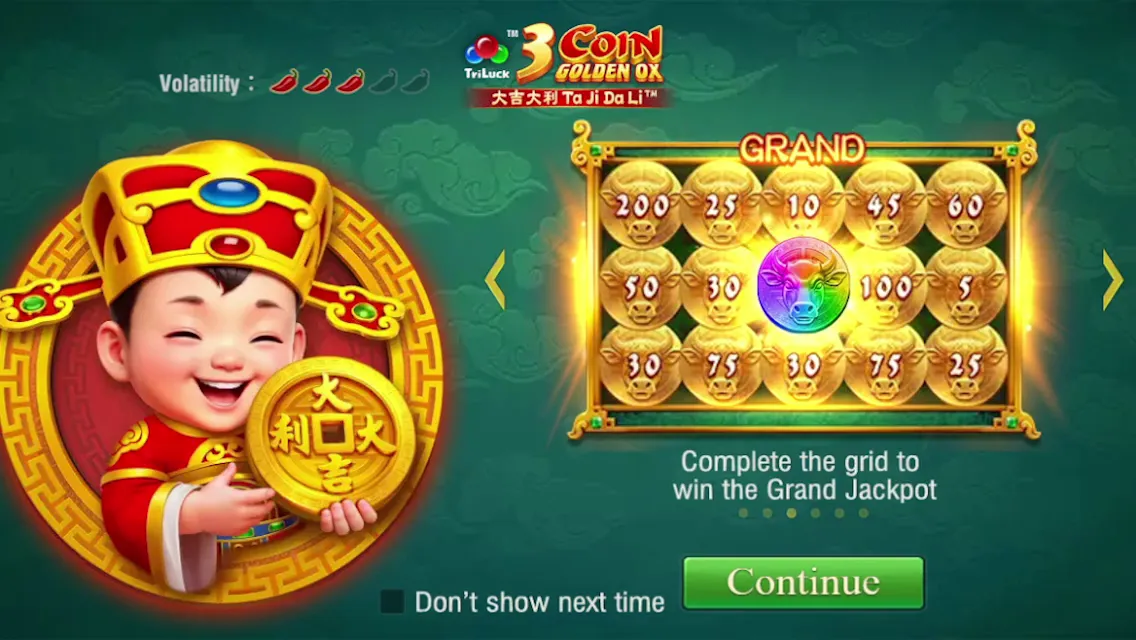 3 Coin Golden OX game interface screenshot 2