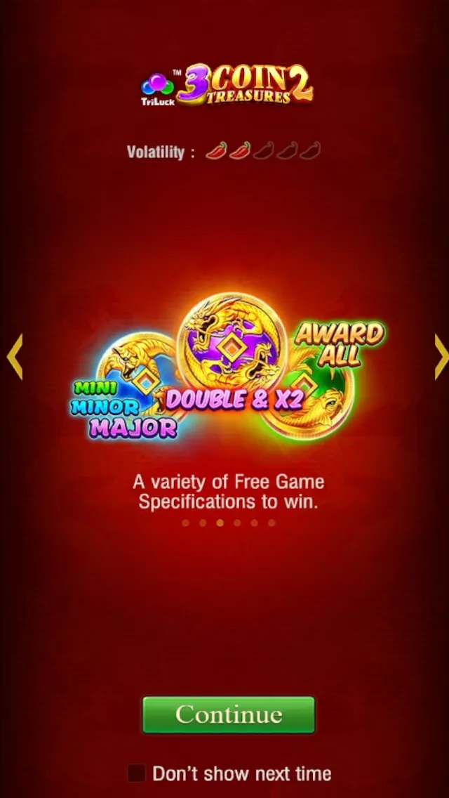 3 Coin Treasures 2 game interface screenshot 2