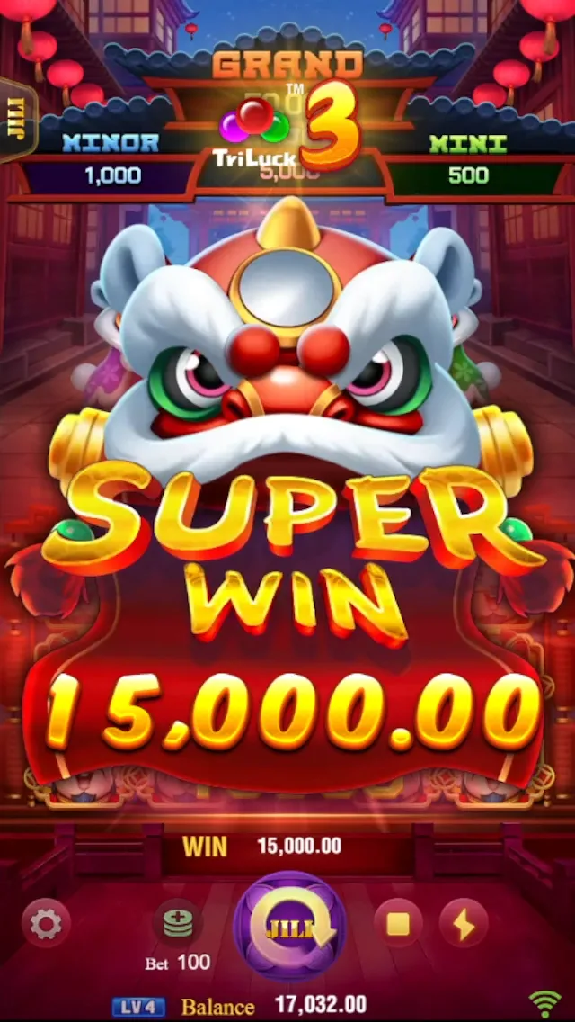 3 LUCKY LION game interface screenshot 4