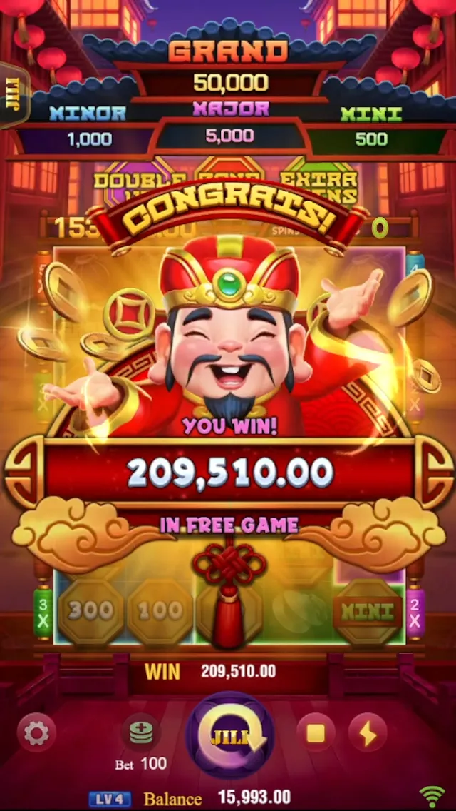 3 LUCKY LION game interface screenshot 5