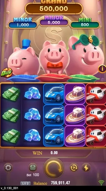 3 Lucky Piggy game interface screenshot 3