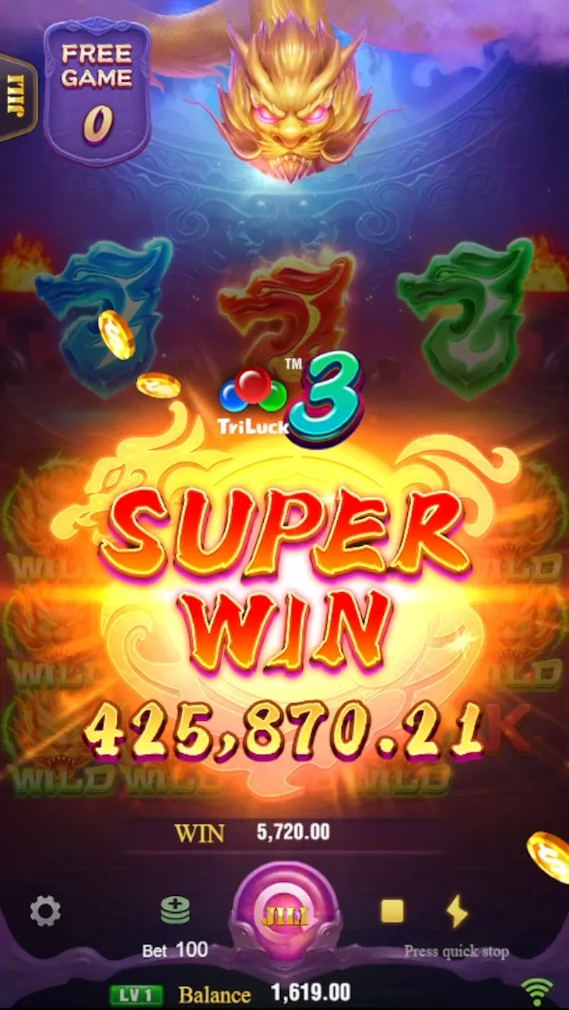 3 Pot Dragons game interface screenshot 5