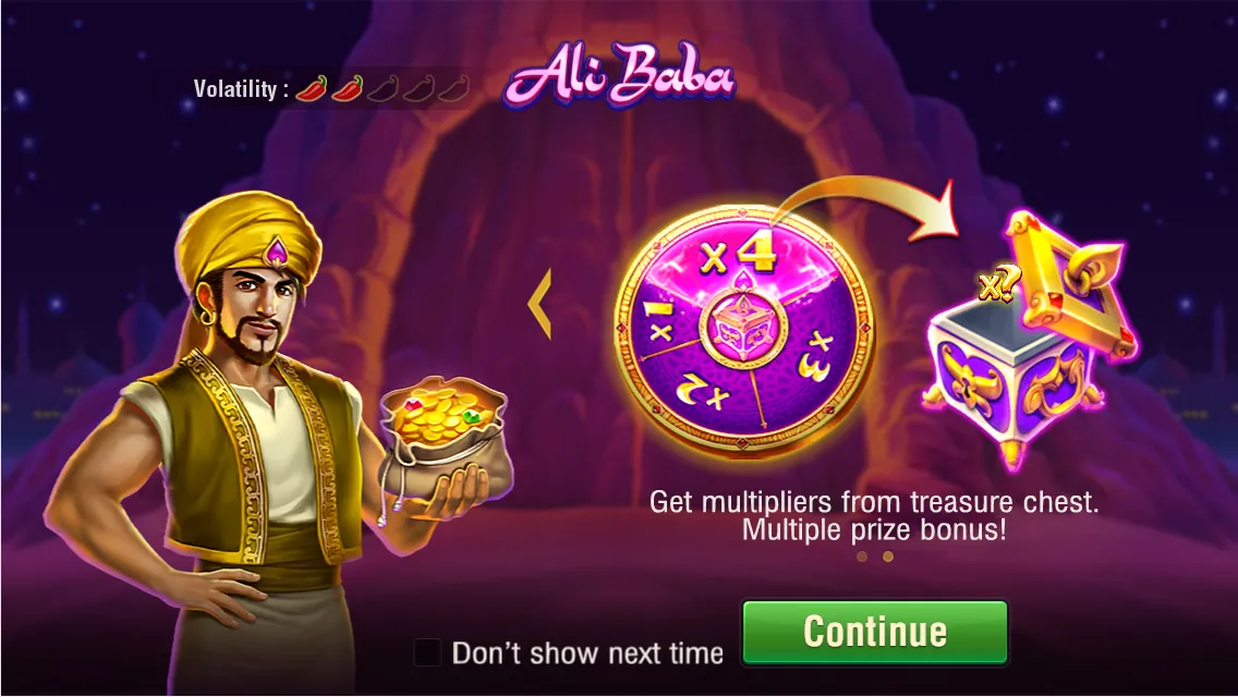 Ali Baba game interface screenshot 1