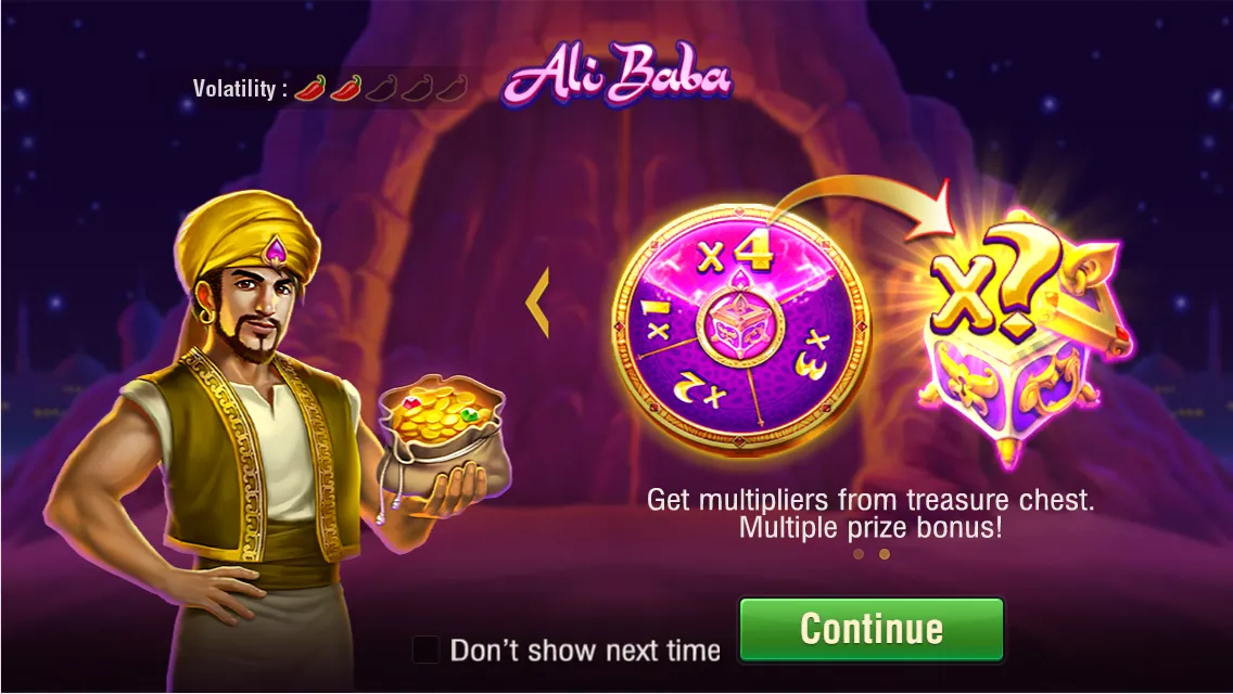 Ali Baba game interface screenshot 2