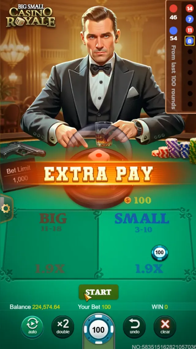 Big Small Casino Royale game interface screenshot 3