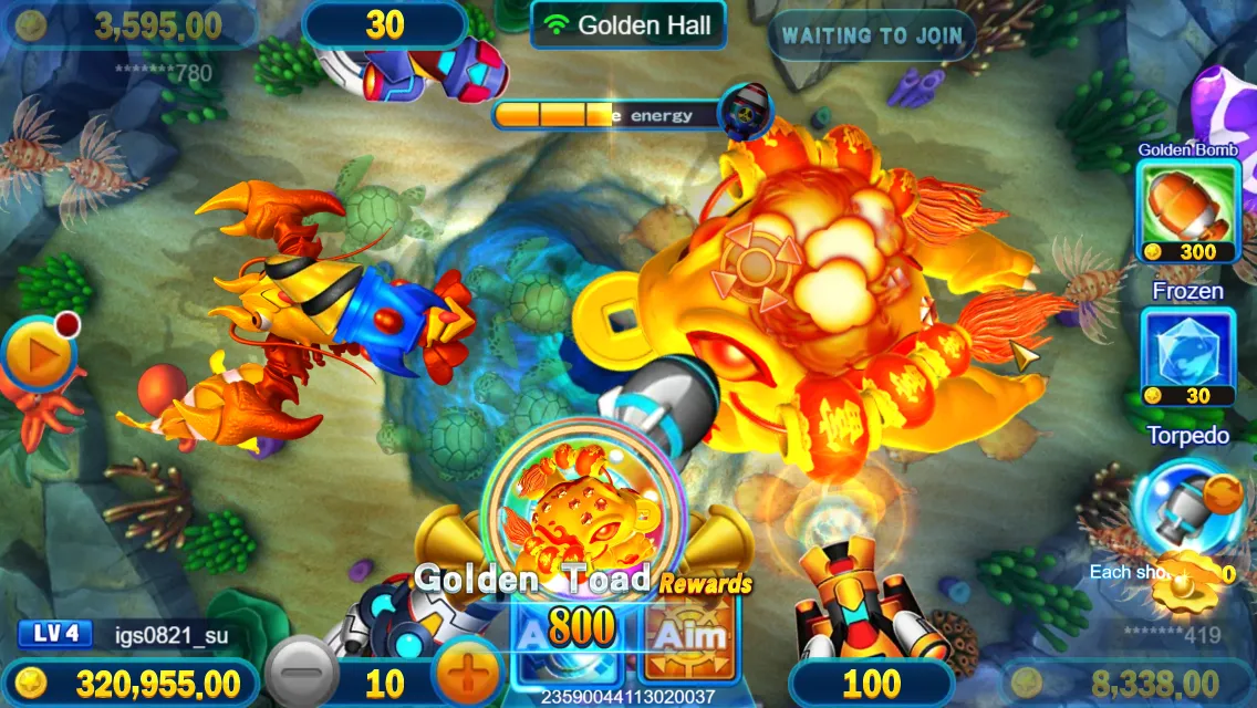 Bombing Fish game interface screenshot 2
