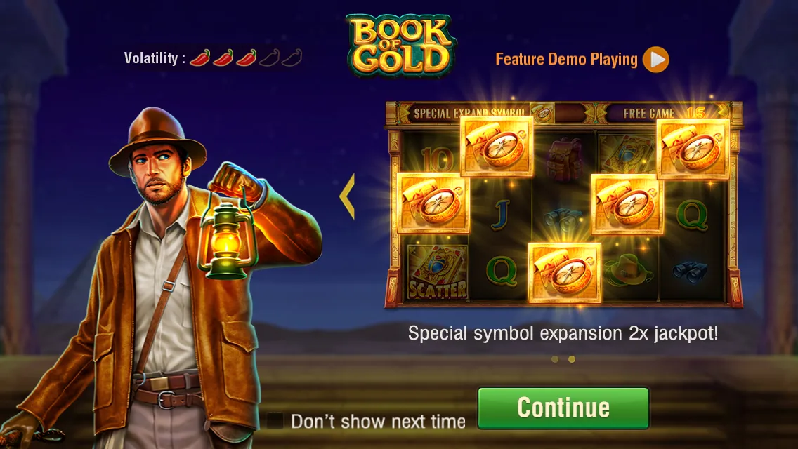 Book of Gold game interface screenshot 2