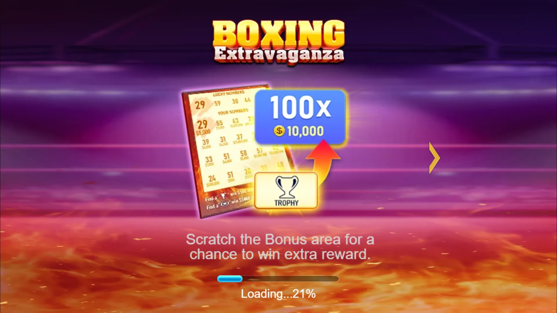 Boxing Extravaganza game interface screenshot 1