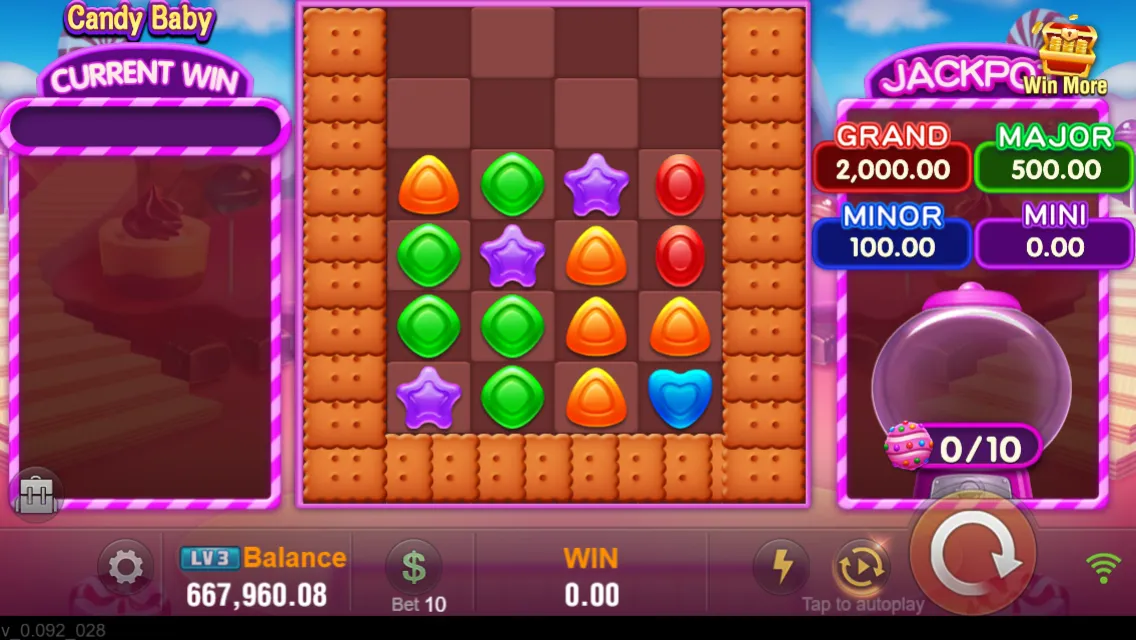 Candy Baby game interface screenshot 3