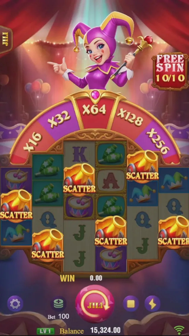 Circus Joker 4096 game interface screenshot 5