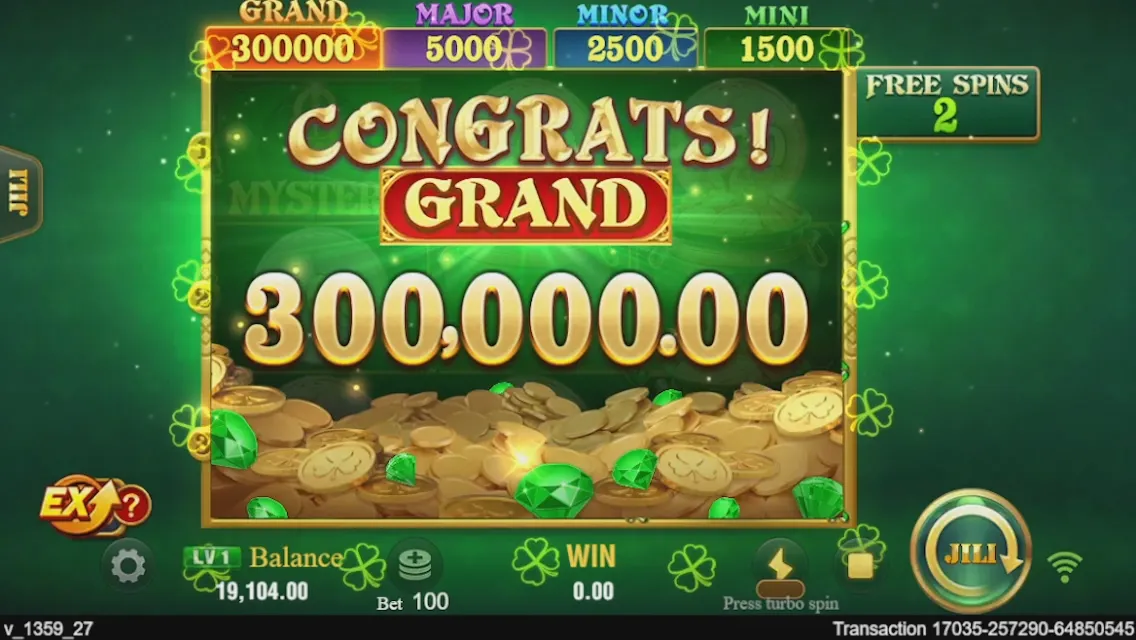 Clover Coins 3x3 game interface screenshot 5