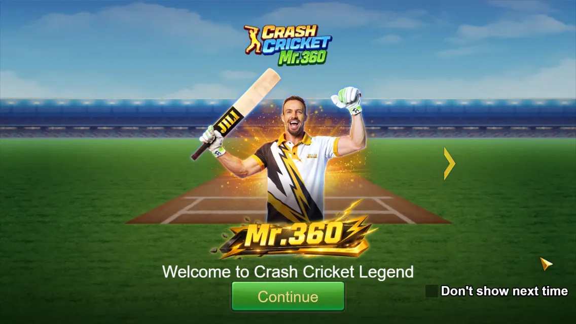 Crash Cricket Legend game interface screenshot 1