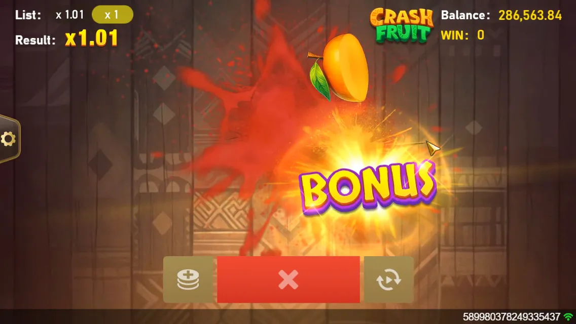 Crash Fruit game interface screenshot 3