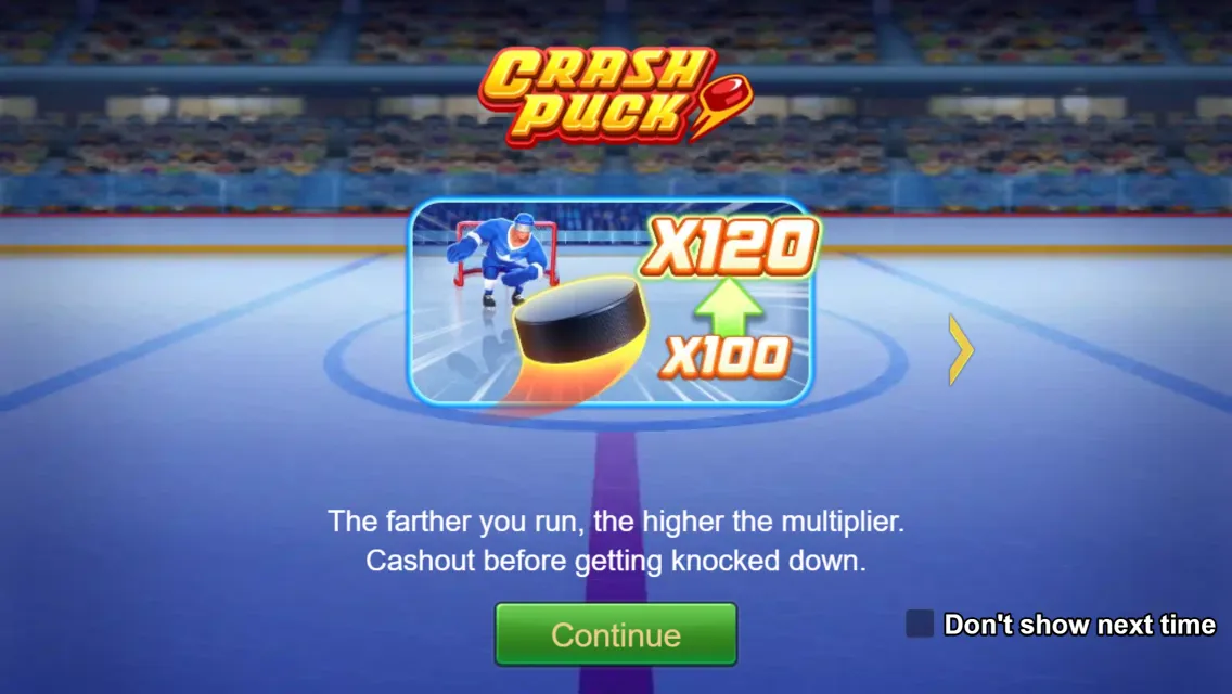 Crash Puck game interface screenshot 1