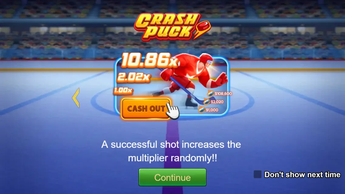 Crash Puck game interface screenshot 2