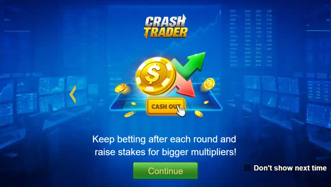 Crash Trader game interface screenshot 1