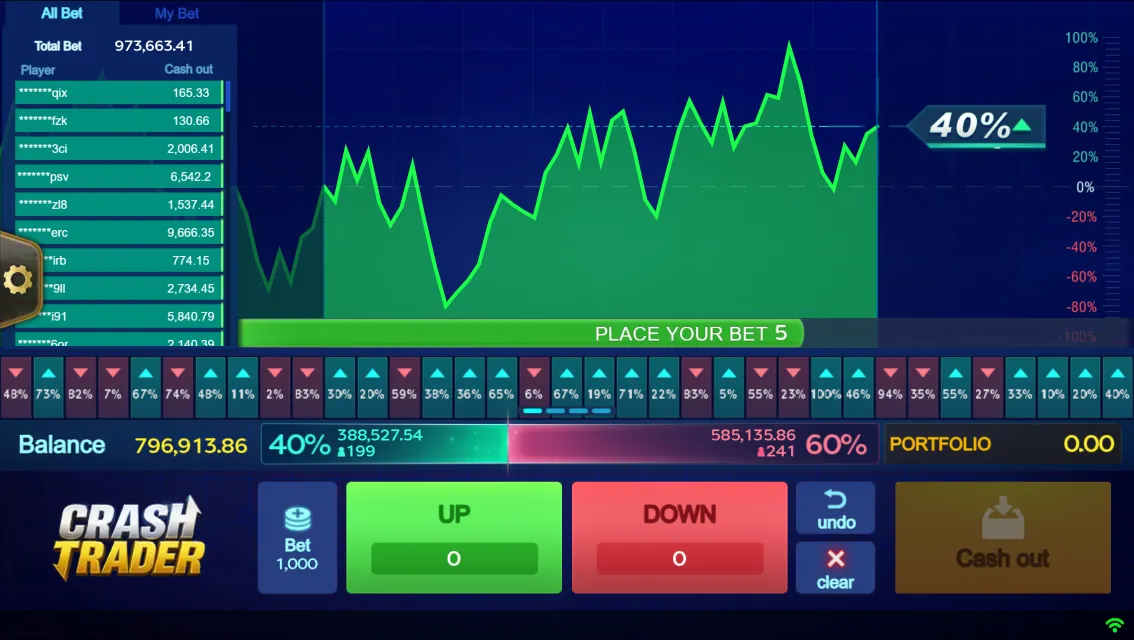 Crash Trader game interface screenshot 3