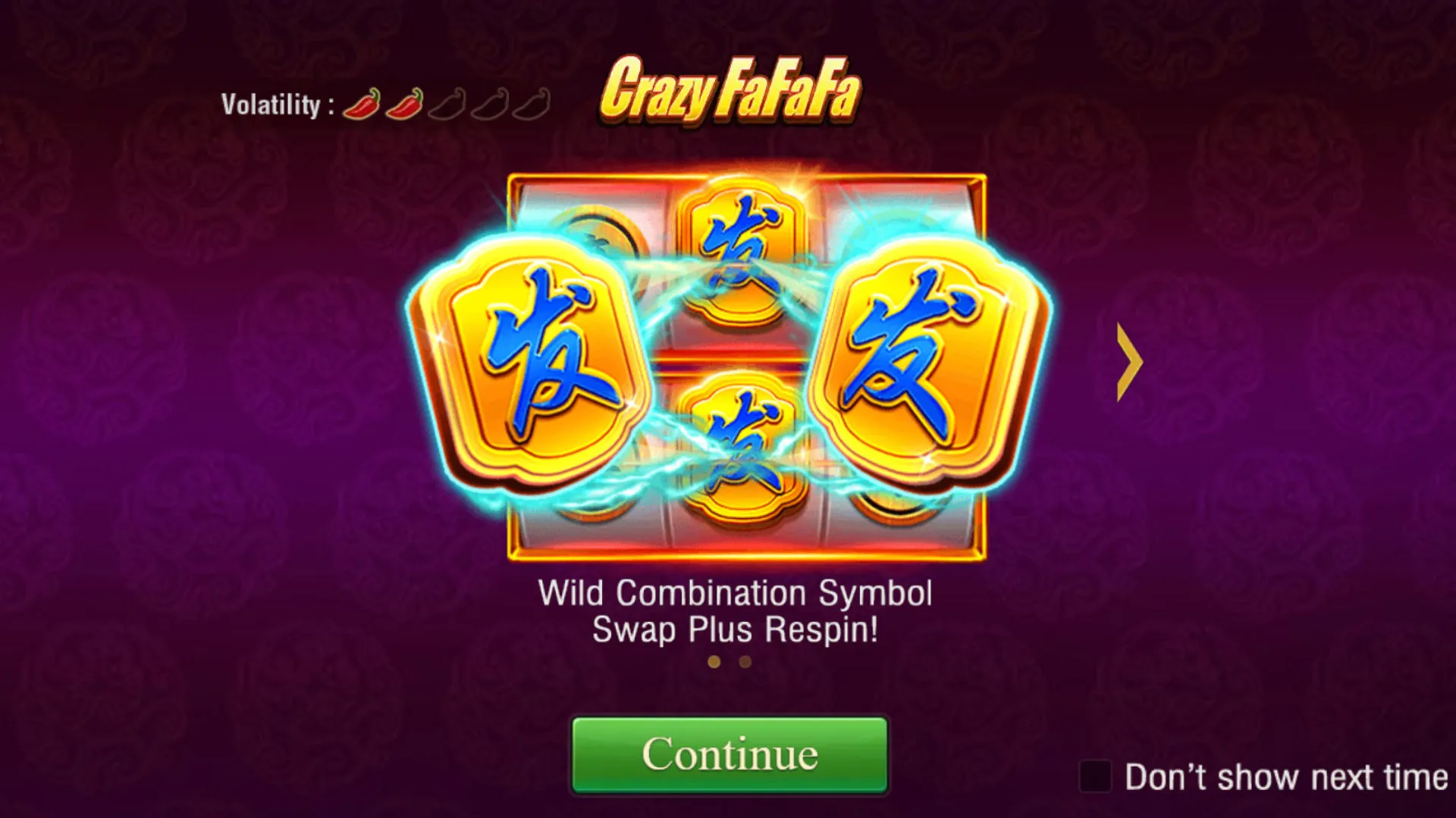 Crazy FaFaFa game interface screenshot 1