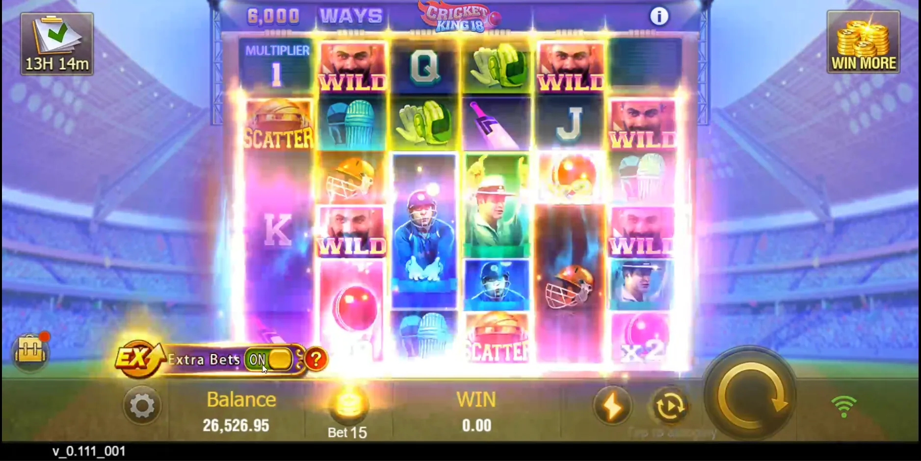 Cricket King 18 game interface screenshot 3