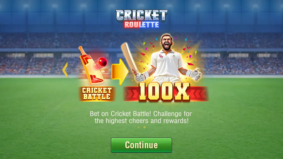 Cricket Roulette game interface screenshot 2