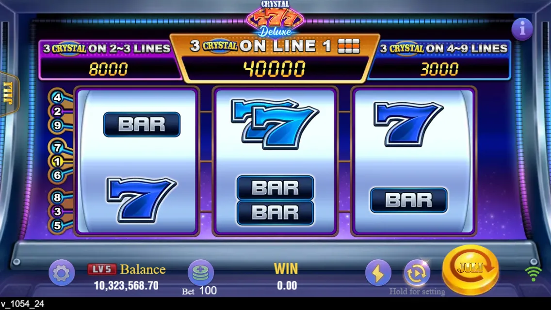 Crystal 777 DELUXE game interface screenshot 3
