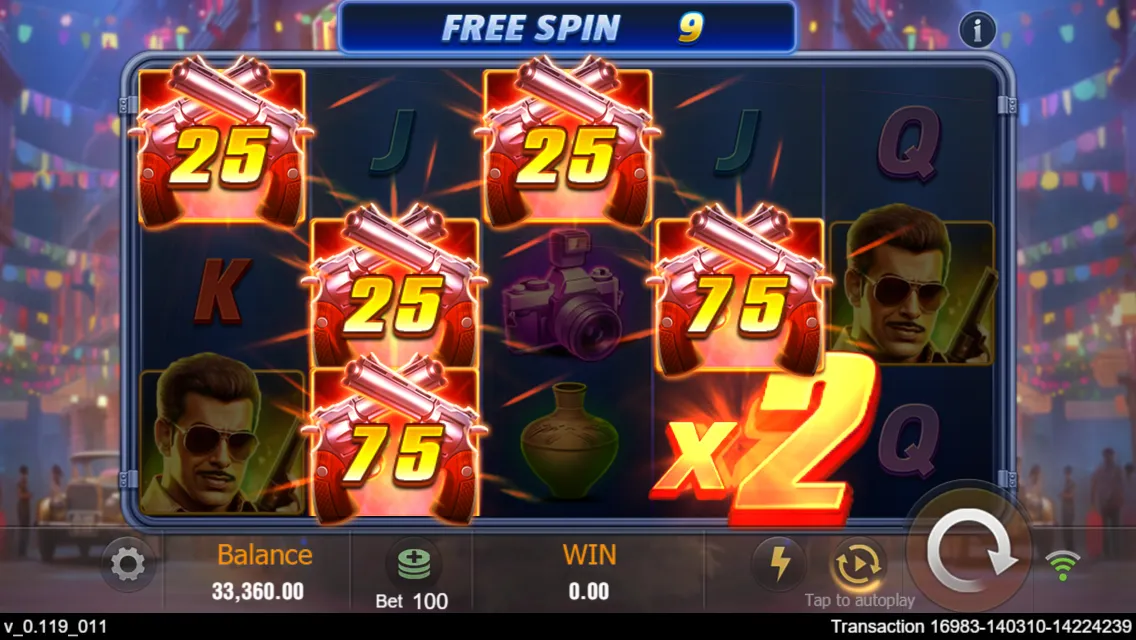 Dabanggg game interface screenshot 4
