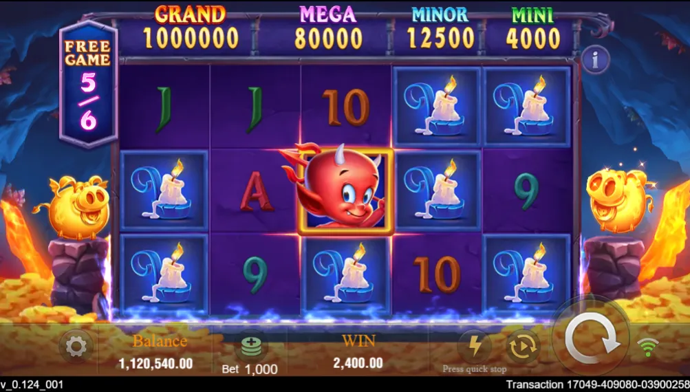 Devil Fire 2 game interface screenshot 4