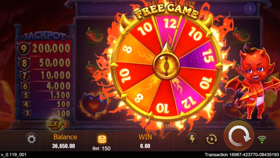 Devil Fire game interface screenshot 3