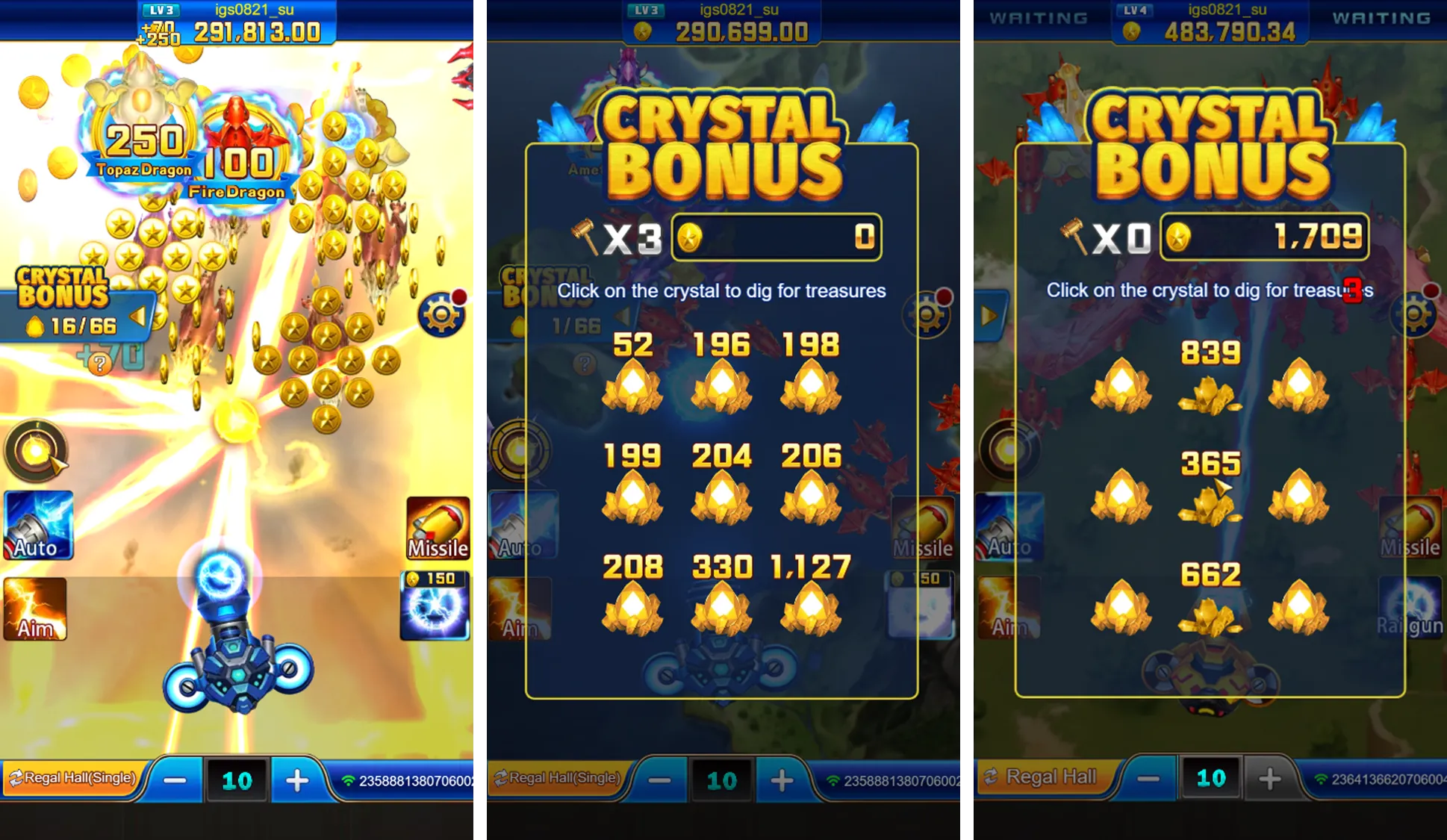 Dragon Fortune game interface screenshot 2