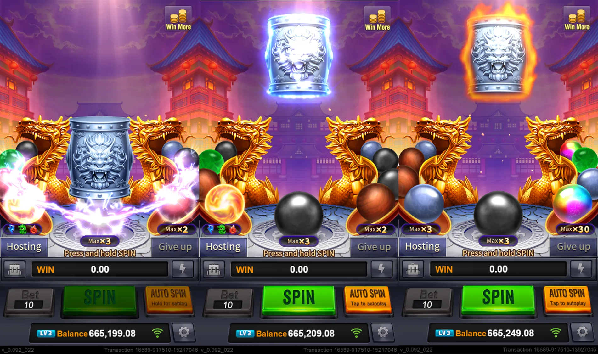 Dragon Treasure game interface screenshot 2