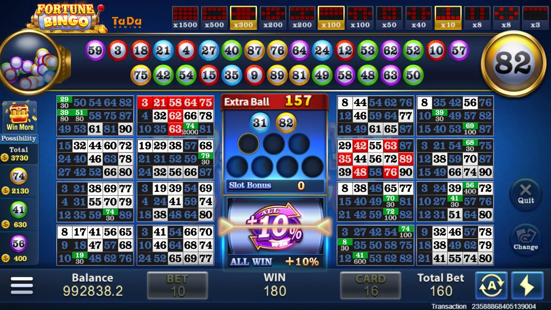 Fortune Bingo game interface screenshot 3