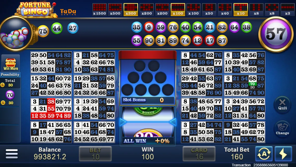 Fortune Bingo game interface screenshot 5