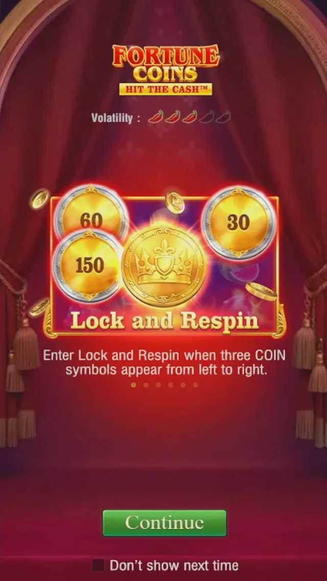 Fortune Coins game interface screenshot 1