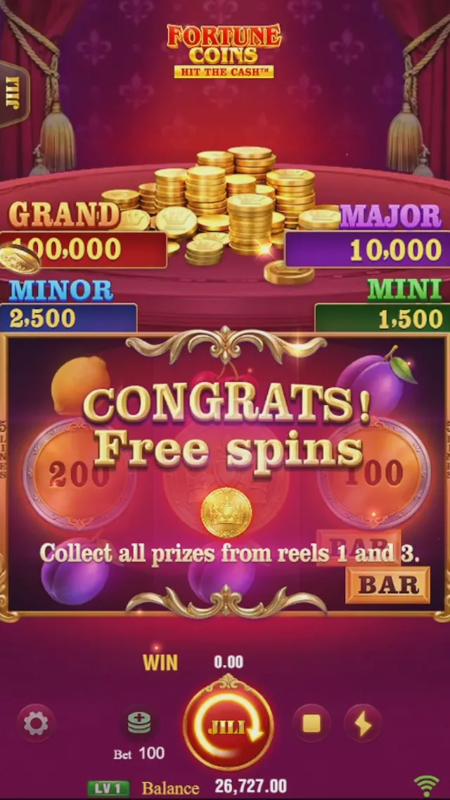 Fortune Coins game interface screenshot 3