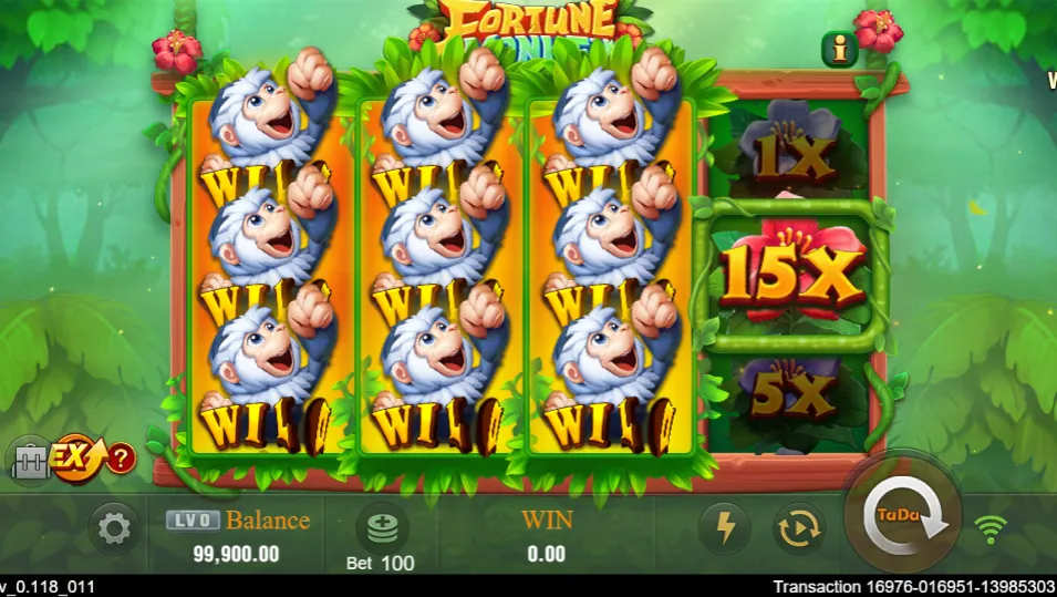 Fortune Monkey game interface screenshot 4