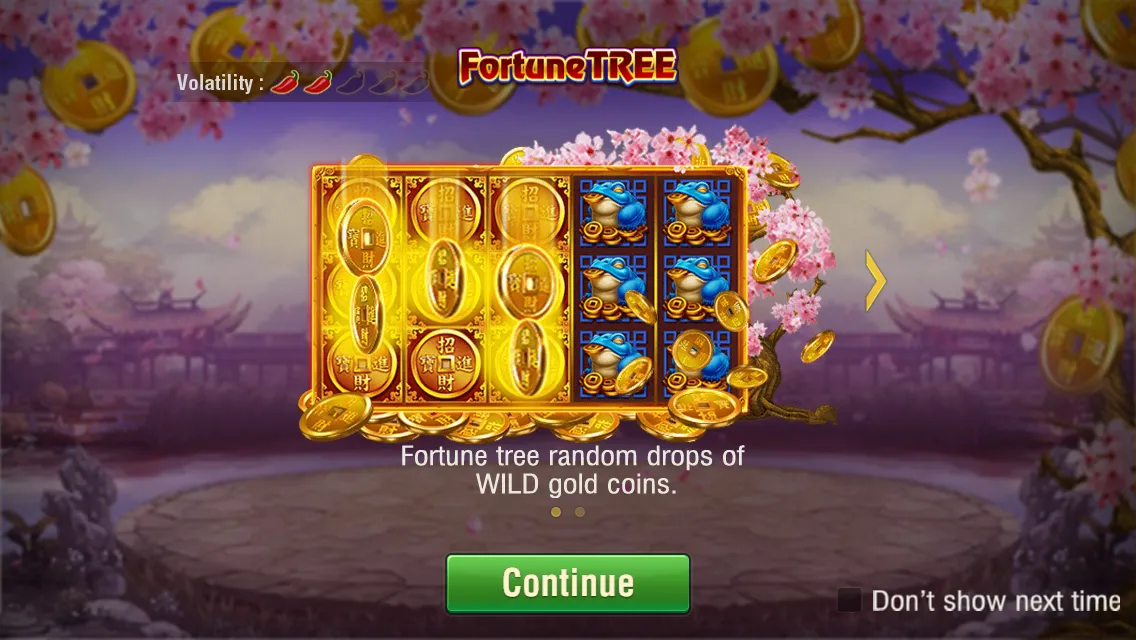 Fortune tree game interface screenshot 1