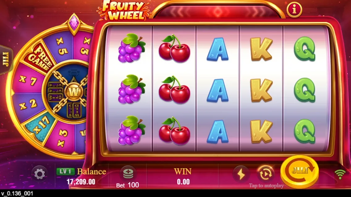 Fruity Wheel game interface screenshot 1