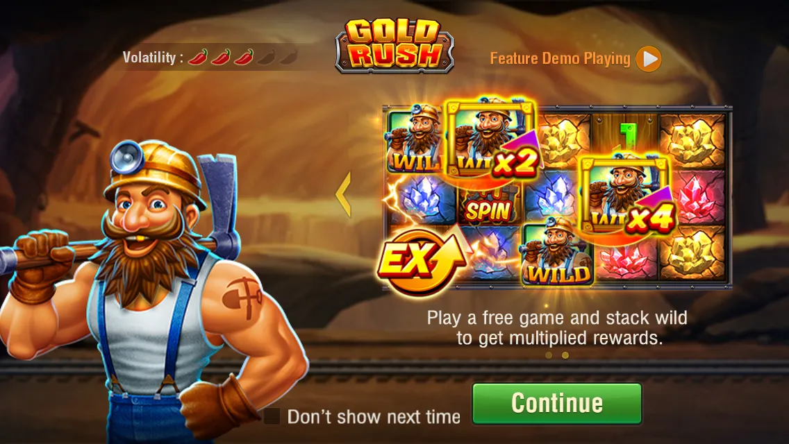 Gold Rush game interface screenshot 2