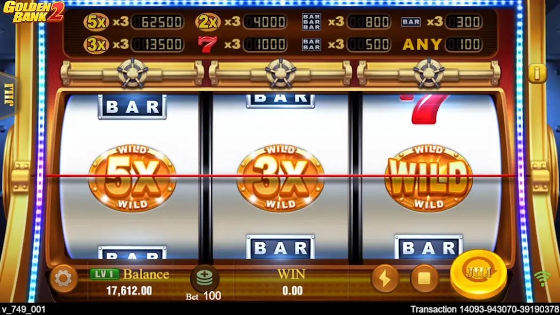 Golden Bank 2 game interface screenshot 1