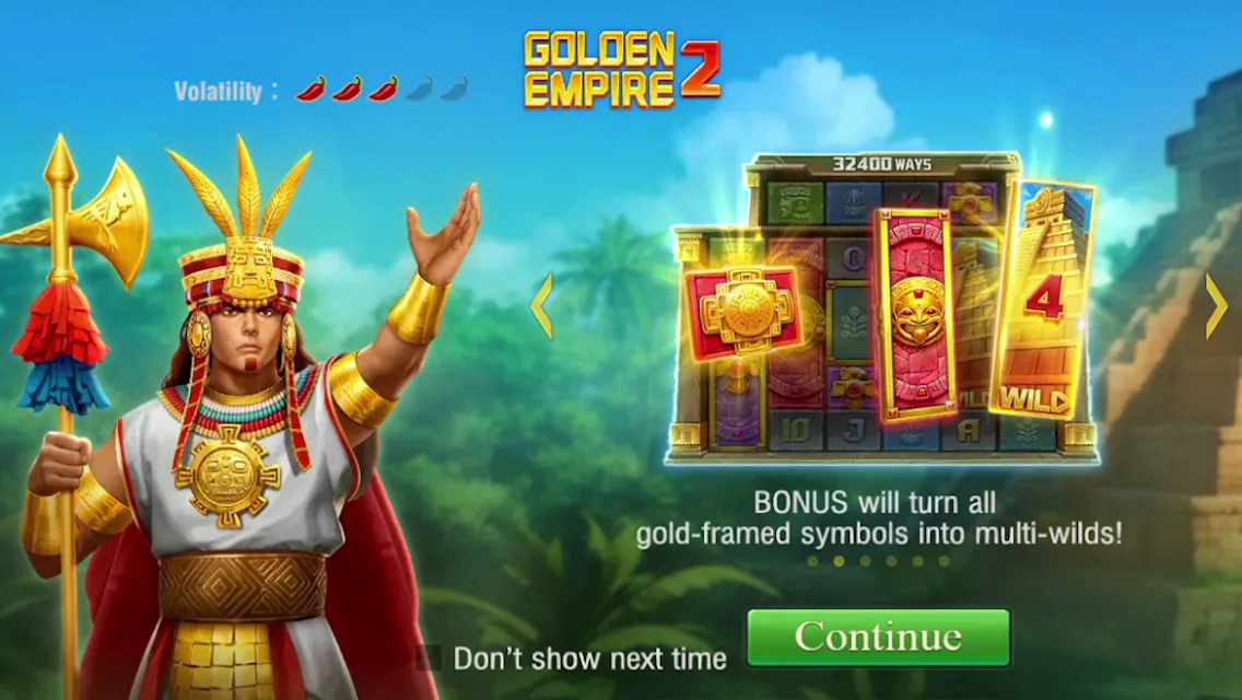 Golden Empire 2 game interface screenshot 1