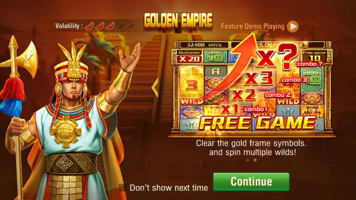 Golden Empire game interface screenshot 2
