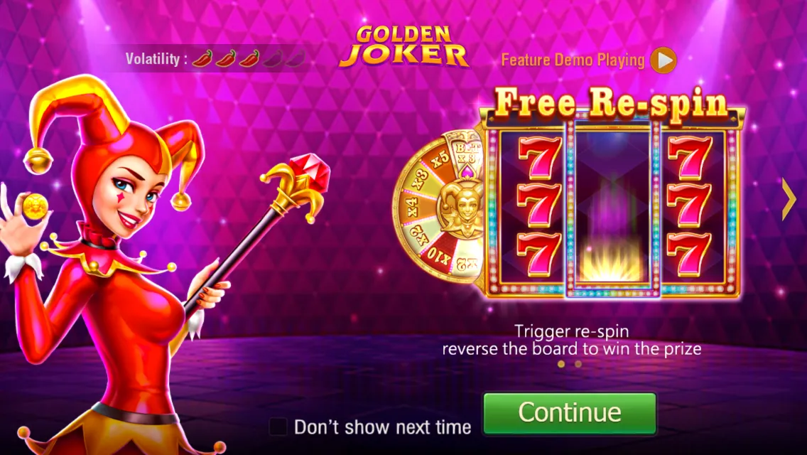 GOLDEN JOKER game interface screenshot 1