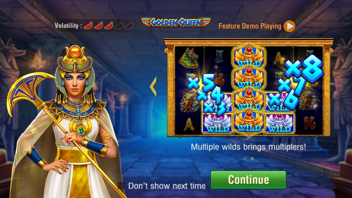 Golden Queen game interface screenshot 2