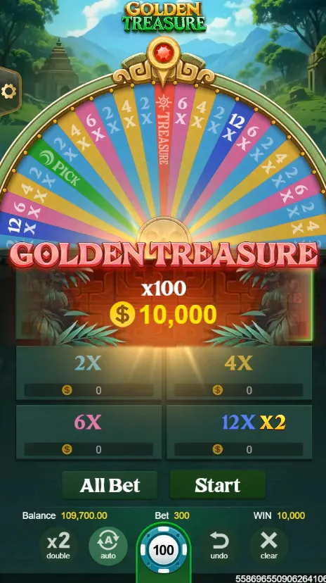 Golden Treasure game interface screenshot 5