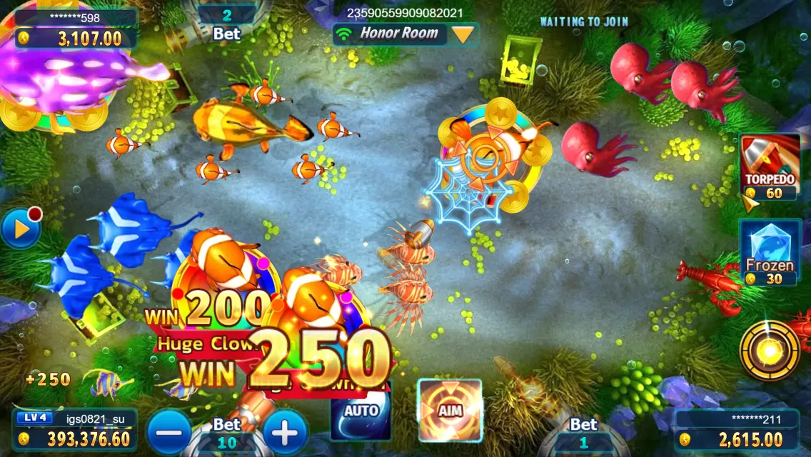 Happy Fishing game interface screenshot 2