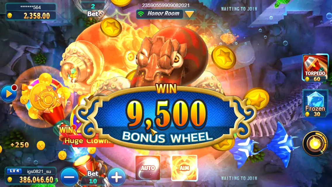 Happy Fishing game interface screenshot 4