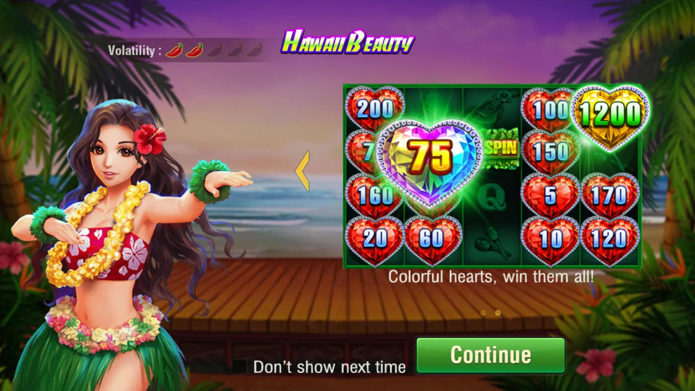 Hawaii Beauty game interface screenshot 2