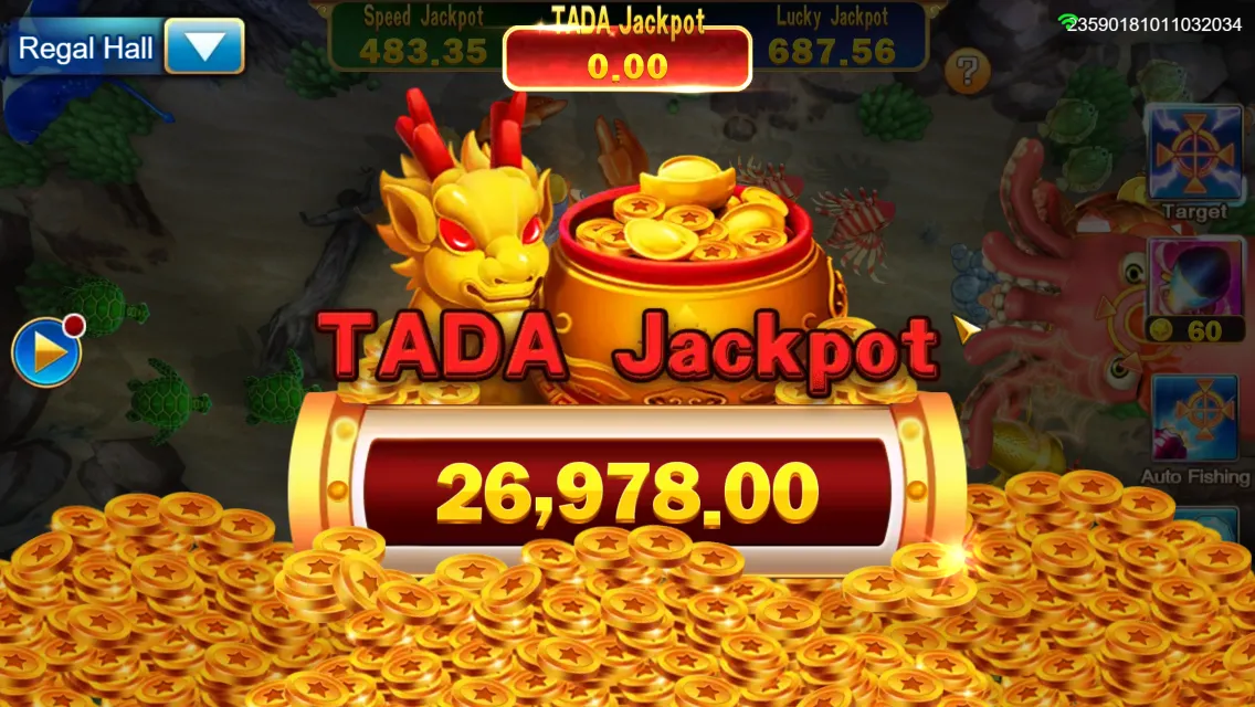 Jackpot Fishing game interface screenshot 3
