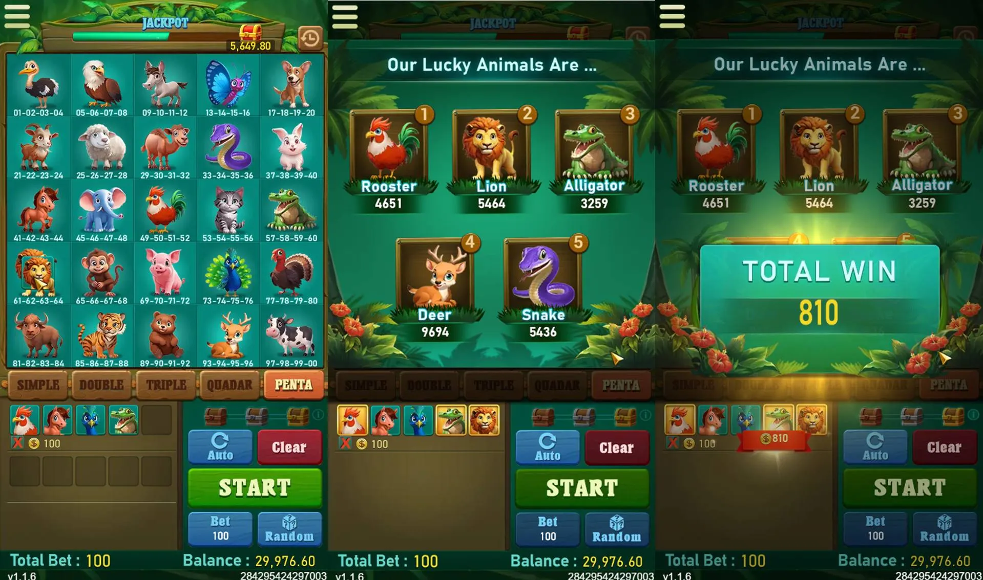 Jogo Do Bicho game interface screenshot 2