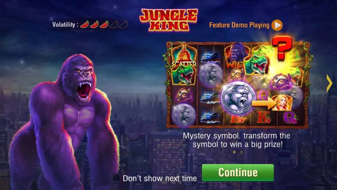 Jungle King game interface screenshot 2